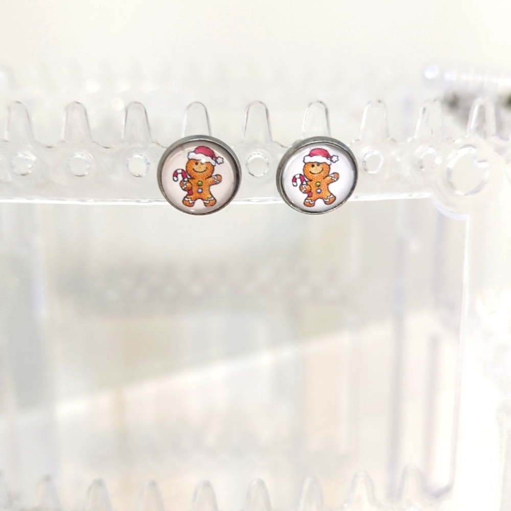 Ginger bread earrings